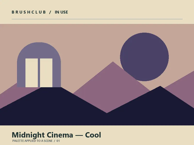 Midnight Cinema — Cool palette in use