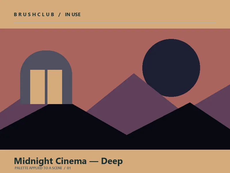 Midnight Cinema — Deep palette in use