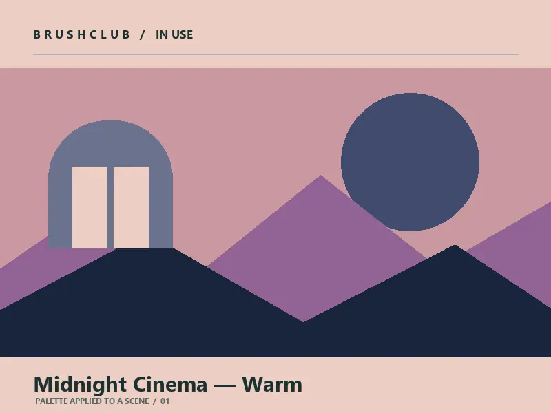 Midnight Cinema — Warm palette in use