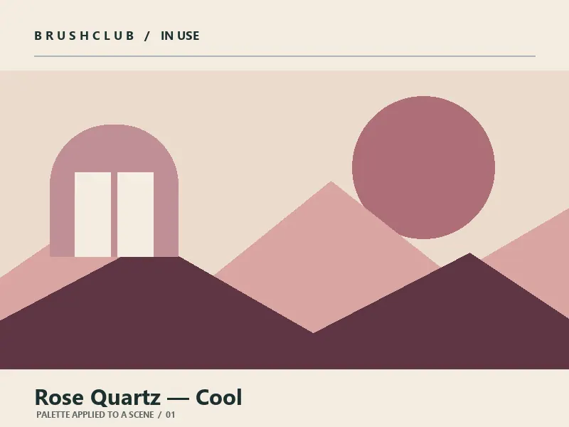 Rose Quartz — Cool palette in use