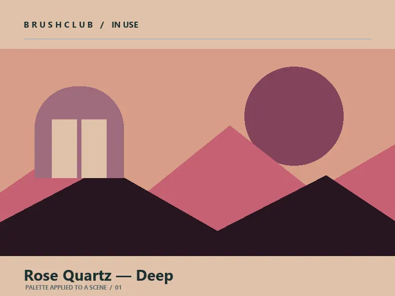 Rose Quartz — Deep palette in use
