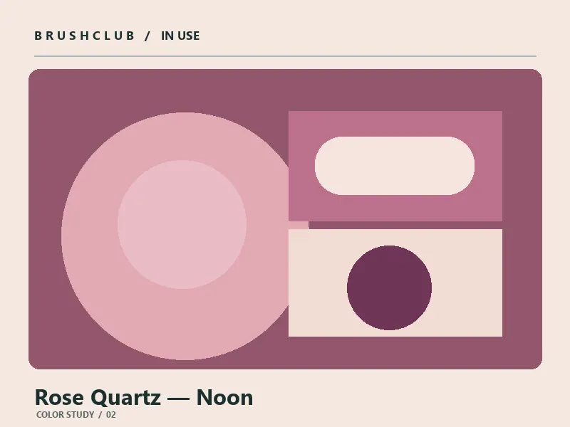 Rose Quartz — Noon color palette usage example 2