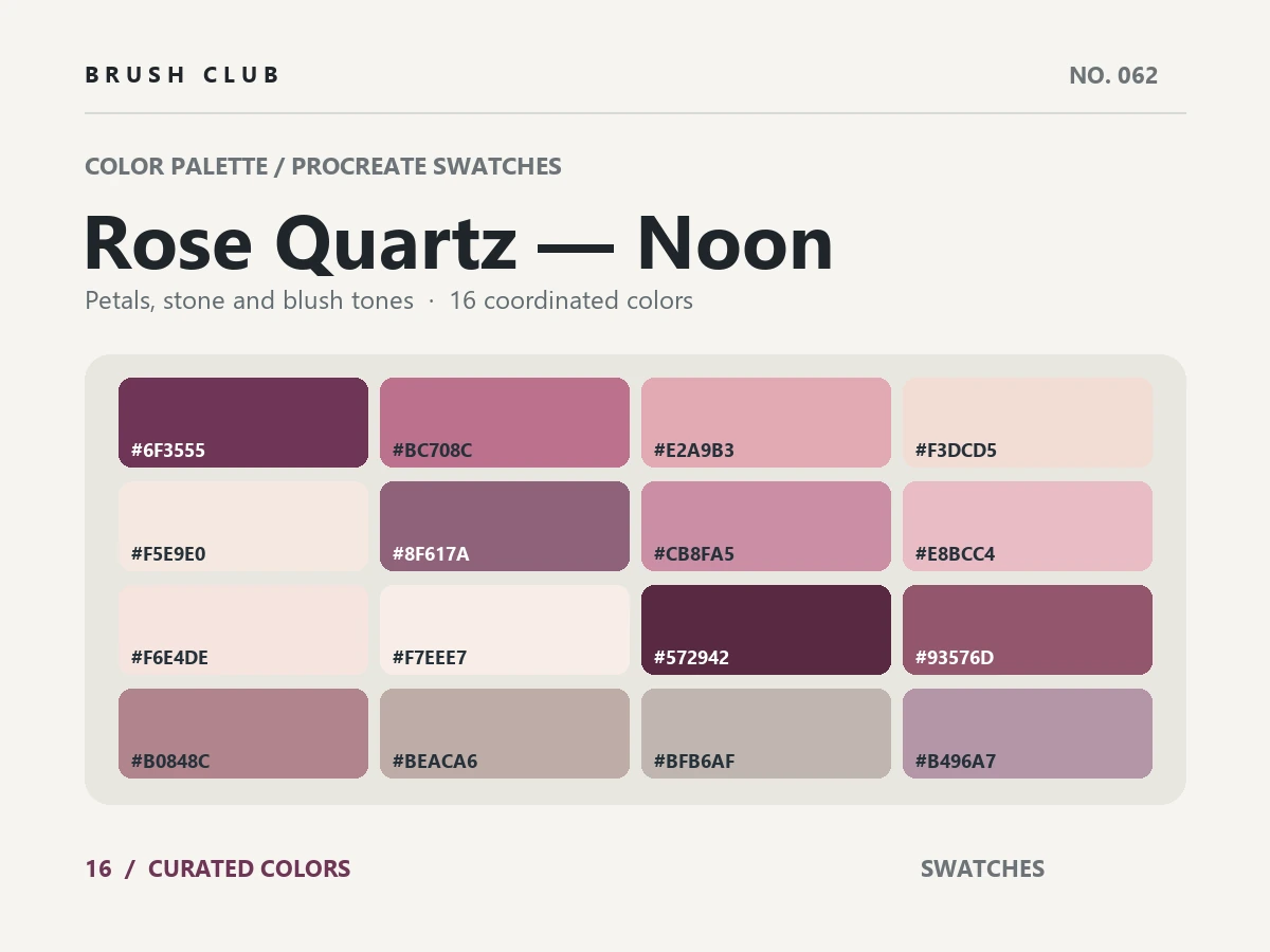 Rose Quartz — Noon palette preview