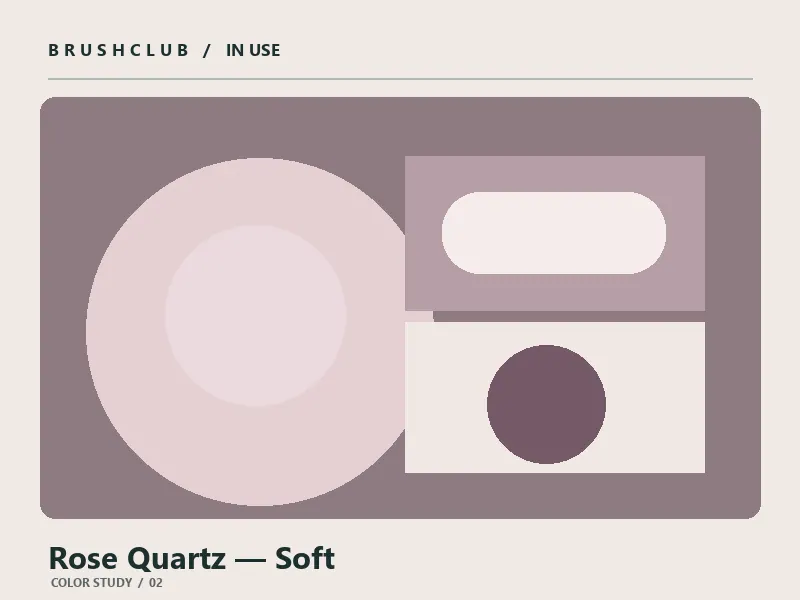 Rose Quartz — Soft color palette usage example 2