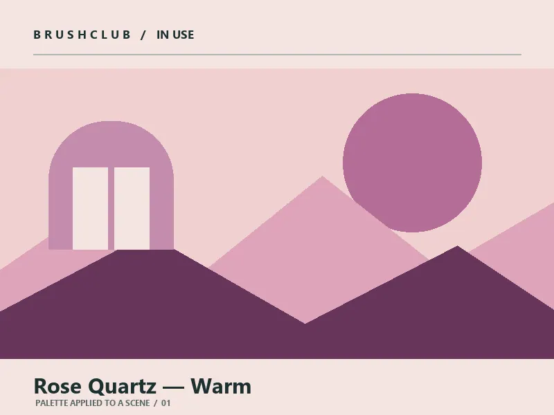 Rose Quartz — Warm palette in use