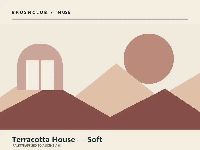 Terracotta House — Soft palette in use