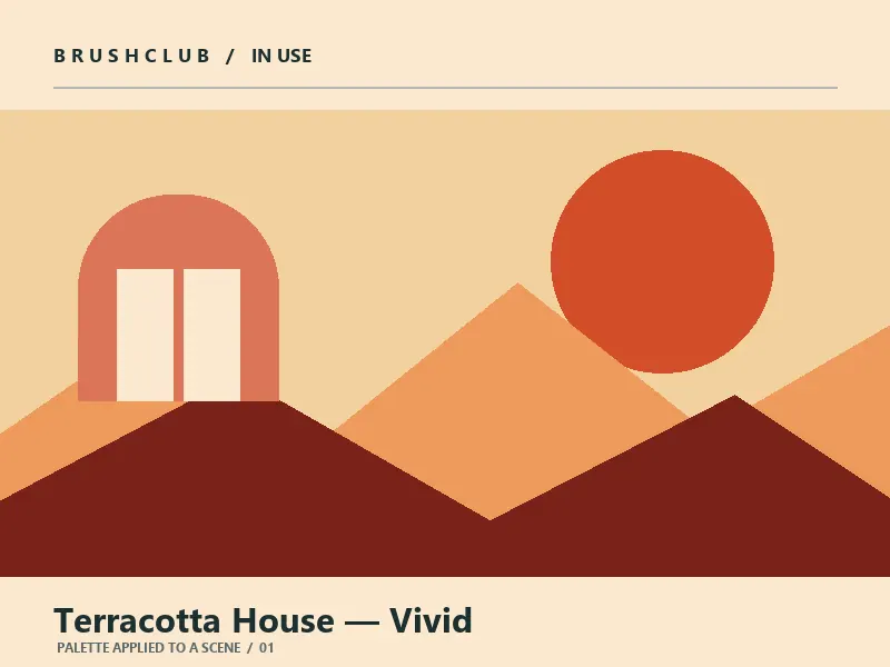 Terracotta House — Vivid palette in use