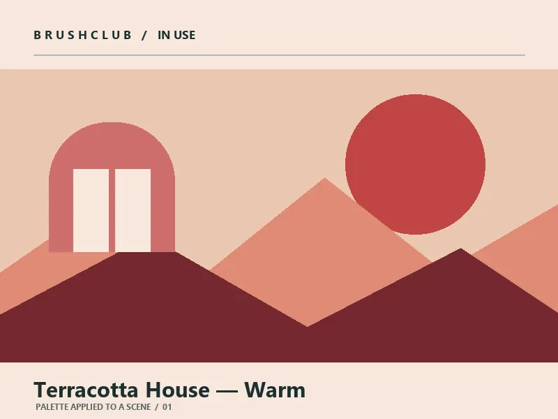 Terracotta House — Warm palette in use
